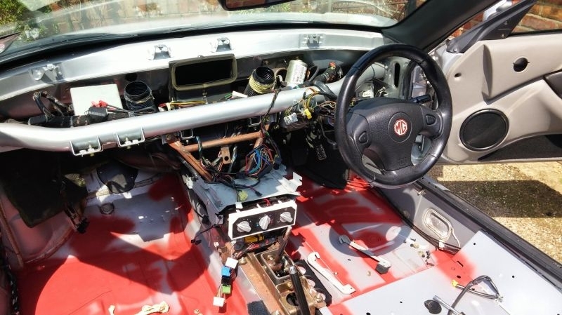 Interior stripped